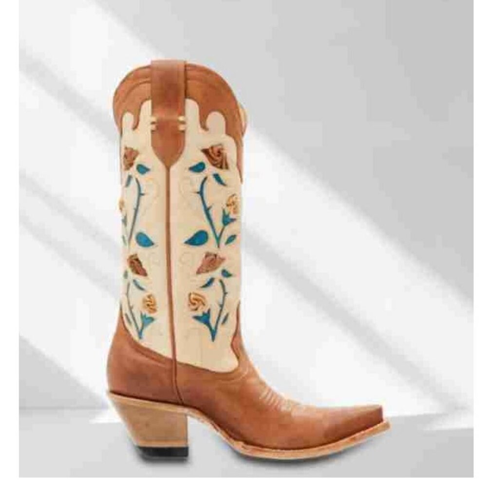 Idyllwind Womens Tan Flowers Cowboy Boots